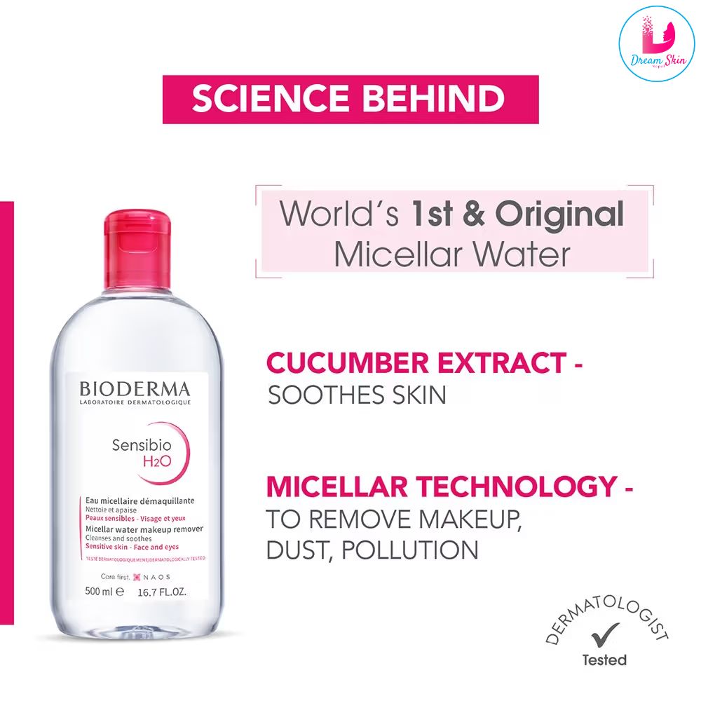Bioderma Sensibio H2O Makeup Removing Micellar Water [500ml] 	